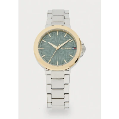 Immagine di Tommy Hilfiger LORI Orologio silvercoloured/goldcoloured/green, Donna, Taglia: One Size, Silver/coloured/gold/coloured/green