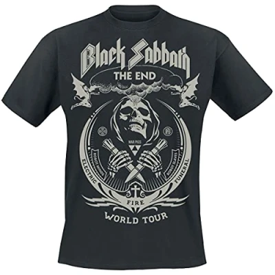 Immagine di Black Sabbath The End Grim Reaper Uomo T Shirt Nero L 100% Cotone Regular