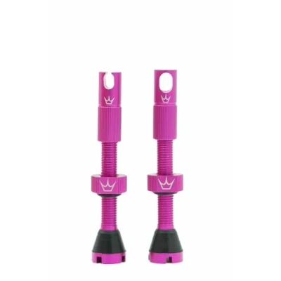 Immagine di Peaty&#039;s X Chris King MK2 Tubeless Valves Presta Tappi per rimozione chiave raggio e nucleo valvola integrati, Pneumatico tutti le bicicletta, Compatibile con inserti, Alluminio 60 mm, Punzone