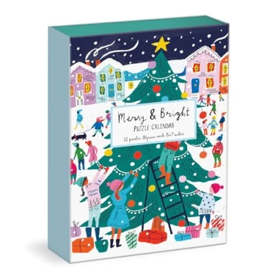 Immagine di Louise Cunningham Merry and Bright 12 Days of Christmas Advent Puzzle Calendar