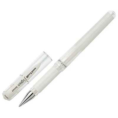 Immagine di Uni Ball, Gel Impact UM 153, penne a sfera, punta da 1,0 mm, colore bianco, confezione 3 pezzi
