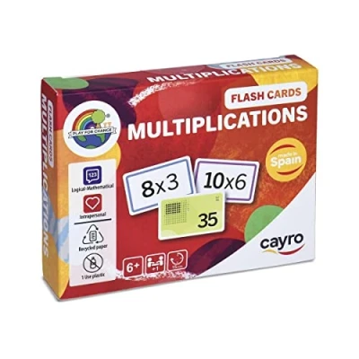 Immagine di Cayro moltiplicazioni di Carte in Flash Gioco con Tabelle moltiplicazione da 1 a 10 Impara Modo Divertente matematico