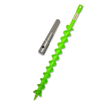 Immagine di trapano WERHE® Profi in acciaio massiccio, punta da terra per 60 mm a doppio albero estremamente robusto con adattatore SDS Max pozzi precisa.
