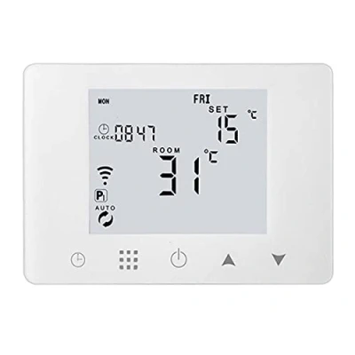 Immagine di Cronotermostato Intelligente Digitale Programmabile Wi Fi Per Caldaia a Gas/Acqua, Funziona Con Alexa e Google