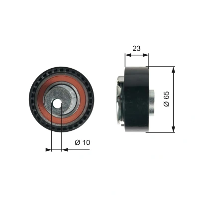 Immagine di GATES T43228 Rullo tenditore, Cinghia dentata Tru Power