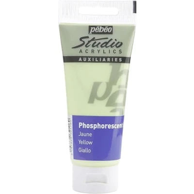 Immagine di Pébéo Studio Acrylics Gel Giallo Fosforescente, Acrilico, 100 ml (Confezione da 1), unità