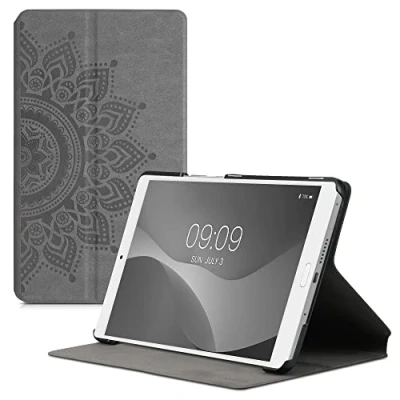 Immagine di kwmobile Cover compatibile con Huawei MediaPad M3 8.4 Custodia protettiva simil pelle camoscio per Tablet Copertina sottile Tab Stand Case