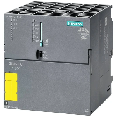 Immagine di Siemens 6ES7318 3FL01 0AB0 Simatic S7 300 CPU319F 3 PN/DP, Central Processing Unit with 2.5 MB Working Memory