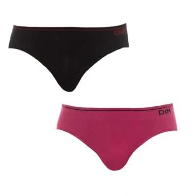 Immagine di Unno Dim Basic Algodón Sin Costuras Slip Pack X2 Basic, Slip, Uomo, Nero (Rojo Grenat / Negro 5O7), Medium
