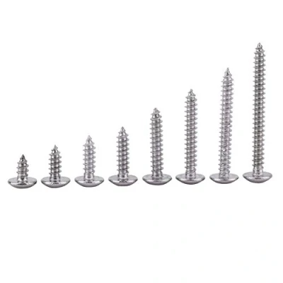 Immagine di 200 Pezzi Viti Autofilettanti Inox, M3 a Testa Piatta Acciaio Inox SS304 Piana Capriata (Truss Head)
