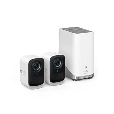 Immagine di eufy Security eufyCam S300(eufyCam 3C), telecamera wi fi esternoi, wifi esterno senza fili, risoluzione 4K, Visione Notturna a Colori, Nessun Costo Mensile, Kit di 2 telecamere