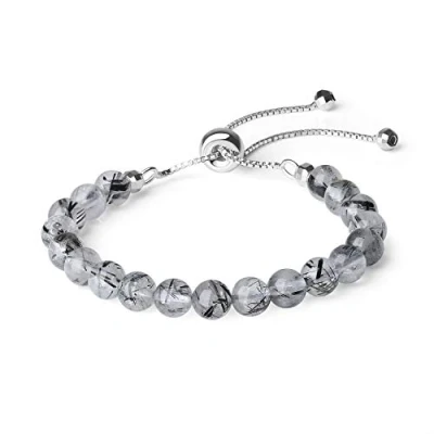 Immagine di COAI Bracciale da Donna in Quarzo Rutilato e Argento Sterling 925, Regolabile