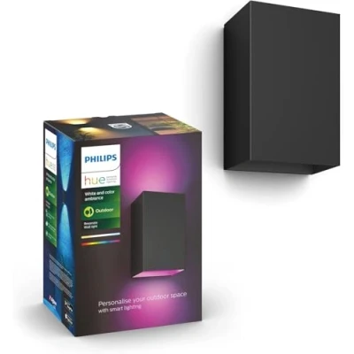 Immagine di Philips Lighting Hue Lampada da parete esterna LED 1746430P7 Resonate a montaggio fisso 8 W RGB, Bianco caldo, freddo, luce del giorno