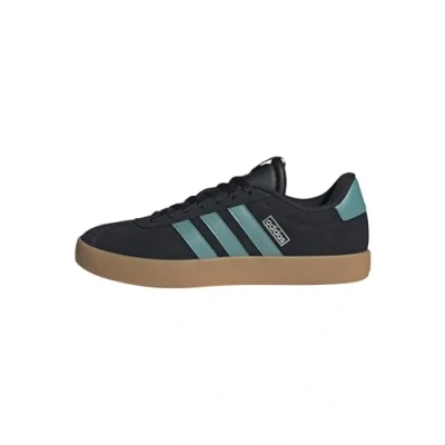 Immagine di adidas VL Court 3.0 Shoes, Scarpe da Ginnastica Uomo, Nucleo Nero Polvere Teal Argento Met, 42 2/3 EU