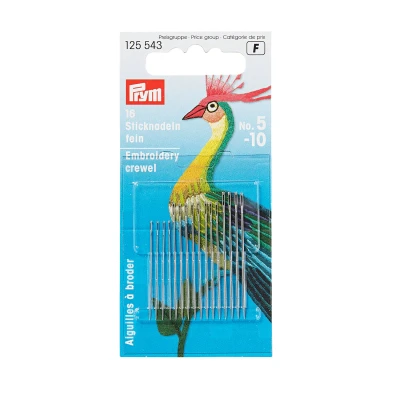 Immagine di Prym Aghi da Cucito, Metallo, Argento/Oro, 10.9 x 4.9 0.02 cm, 16 unità