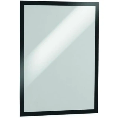 Immagine di Durable 487323 Duraframe A3, Cornice Espositiva Adesiva, per Superfici Lisce e Solide, Formato Confezione da 2 Pezzi, Argento