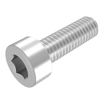Immagine di Vite cilindrica SECCARO M8 x 25 mm, acciaio inox V2A VA A2, DIN 912 / ISO 4762, esagono incassato, completamente filettato, 20 pezzi