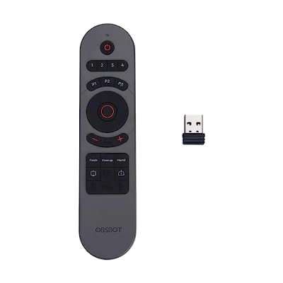 Immagine di Telecomando OBSBOT Remote Control Tiny Series Webcam2.0, utilizzato per 2, 4K, e l&#039;adattatore UVC a HDMI di seconda generazione OBSBOT.