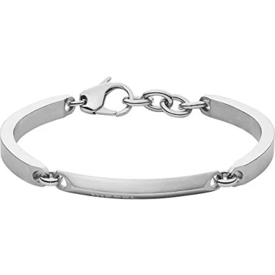 Immagine di Diesel Bracciale Da Uomo In Acciaio, 18 Cm 19,5 Acciaio Inossidabile Argento/Acciaio, DX1172040
