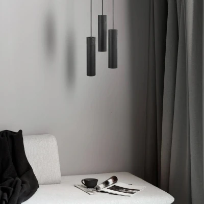 Immagine di Nordlux Lampada a sospensione Tilo, 3 luci, nero