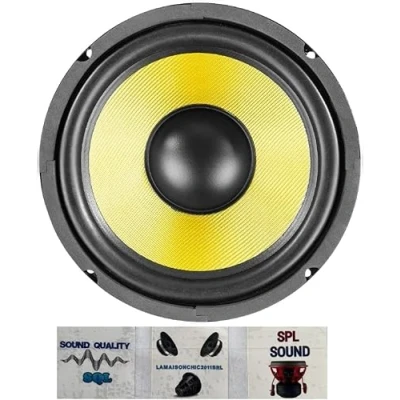 Immagine di 1 FENTON 902.426 WK20 altoparlante woofer wide range kevlar 20 cm 200 mm 8&quot; 250 watt rms 500 max 8 ohm sensibilità 85,5 db sospensione in gomma, pezzo + 3 adesivi omaggio
