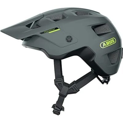 Immagine di Abus casco da MTB MoDrop bici robusto con buona ventilazione per mountain bike vestibilità individuale unisex grigio, taglia M