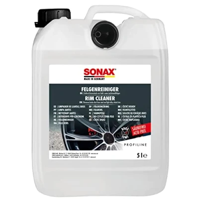 Immagine di SONAX PROFILINE Detergente per cerchi senza acidi (5 Litri) rimuove la polvere dei freni dai in acciaio e lega Art. N.02305000