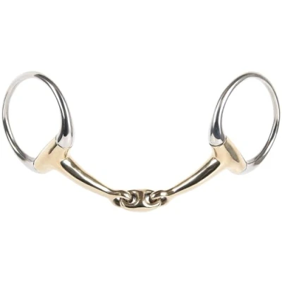Immagine di Harry&#039;s Horse Eggbutt anatomicamente a doppia articolazione 13,5 Silber / gold