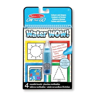 Immagine di Melissa &amp; Doug Water Wow Magic Book Libro Magico da Colorare con la Penna Magica a Tema Colori e Forme Album Pennarelli ad Acqua Giochi per Bambini dai 3 ai 7 anni