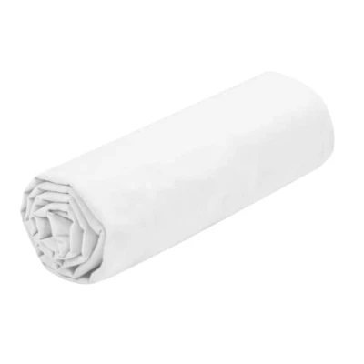 Immagine di Lovely Casa Lenzuolo con angoli elasticizzati, dimensioni 90 x 190 cm, grande 30 100% cotone certificato Oeko Tex, colore bianco, modello Eden, biancheria da letto per la casa, morbido e