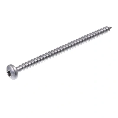 Immagine di SECCARO viti per truciolare 5 x 80 mm, acciaio inox V2A VA A2, legno completamente filettate TX/esalobate, 100 pezzi