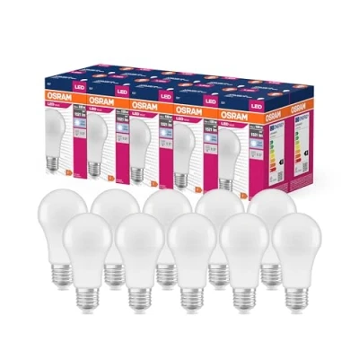 Immagine di OSRAM Valore a stella LED Classic A100 per socket E27, forma di pera, ven, 1521 lumen, bianco freddo, 4000k, sostituzione lampadine da 100 w convenzionali, non dimmerabile, 10 pacchetti