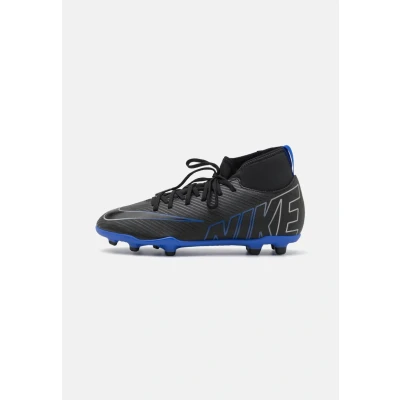 Immagine di Nike Performance JR Mercurial CLUB FG/MG Unisex Scarpe da calcetto con tacchetti per bambini, Taglia: 38, Black/chrome/hyper royal