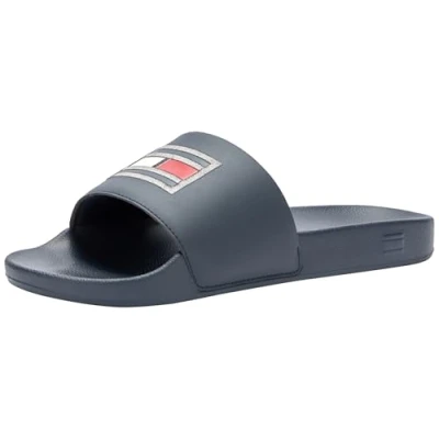 Immagine di Tommy Hilfiger Scarpe da Mare Uomo Pool Slide Ciabatte, Blu (Desert Sky), 40