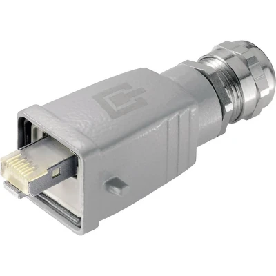 Immagine di Telegärtner J80026A0018 Kit Spina RJ45 STX V5 variante 5 dritta Poli: 8P8C Alluminio 1 pz.