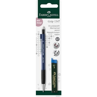 Immagine di Faber Castell 134797 Matita meccanica GRIP con 12 mina, durezza B, spessore mina 0,7 mm, non è possibile selezionare il colore.