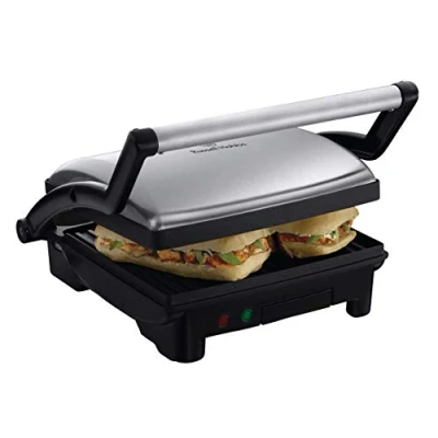 Immagine di Russell Hobbs Piastra Elettrica per Cucinare 3 in 1 Bistecchiera panini e sandwich Griglia a contatto Acciaio inox; Piastre Antiaderenti, 17888 56