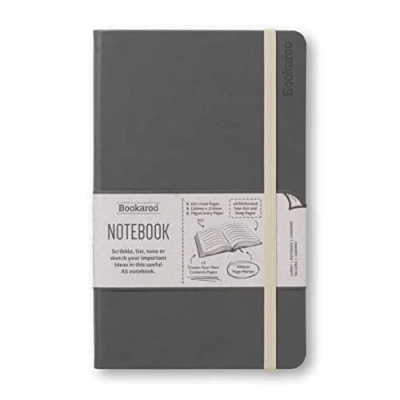 Immagine di IF Bookaroo A5 notebook, 192 pages, lined, charcoal
