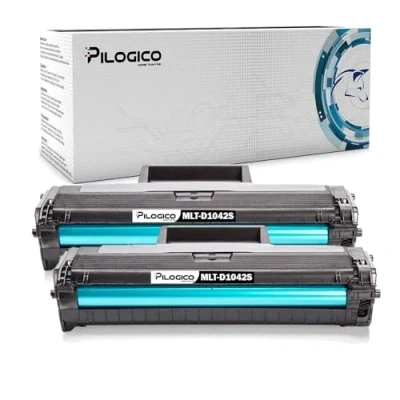 Immagine di Pilogico 2 Toner Compatibili con Samsung MLT D1042S SU737A Nero per ML 1660 1661 1665 1666 1670 1675 1860 1865 1865W SCX 3200 3201 3205 3205W 3206 3217