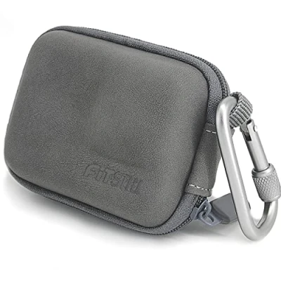 Immagine di FiTSTILL Mini Custodia da trasporto per Go Pro Hero 12/11/10/9/8/7/(2018)/6/5 nera, rigida viaggio DJI Osmo Action 2, AKASO, Campark, YI Camera e altro ancora, in