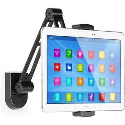 Immagine di Techly 026388 Supporto Estensibile per Tablet e i Pad 4.7&quot; 12.9&quot; da Muro o Sottopensile Nero