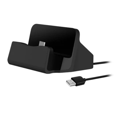 Immagine di P59C stazione di ricarica USB tipo C docking station caricabatterie per smartphone Android, con cavo