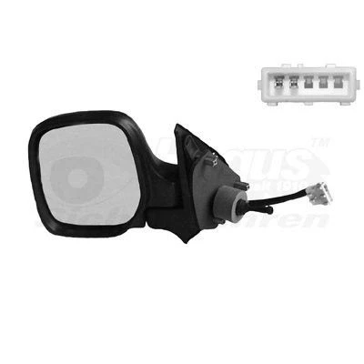 Immagine di Specchio retrovisore esterno Van Wezel 0904813 Sx Prima mano parziale completo, convesso, regolabile dall&#039;interno, Regolazione:tiranteria, te