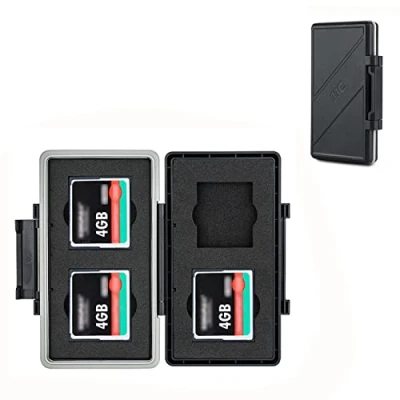 Immagine di JJC 4 slot CF titolare della carta, impermeabile anti shock compatto Flash Card Case Storage per Canon 400D 350D 50D 40D 30D 7D Mark II 5DS R 5D IV III 1D Nikon D810 D800