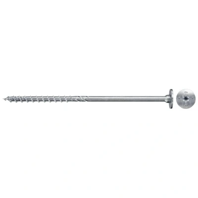 Immagine di Fischer PowerFast II 566365 Vite da legno svasata 8 mm 280 Interno multidentato Acciaio galvanizzato zinco 50 pz.