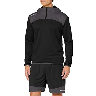 Immagine di Kempa Felpa Unisex per Bambini Emotion 2.0 Quarter Zip con Cappuccio