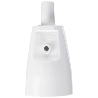 Immagine di Unitec 40530L Giunto Schuko con Protezione Antipiega, infrangibile, Bianco