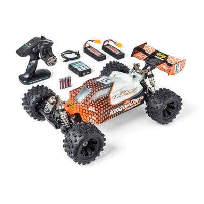 Immagine di Carson Modellsport King of Dirt 2.0 Arancione, Nero 1:8 Automodello Elettrica Buggy 100% RtR 2,4 GHz incl. Batteria, caricatore e batterie telecomando