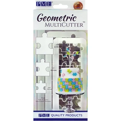 Immagine di PME GMC154 Multicutter per Torte, Bianco, Set di 3, 3 unità