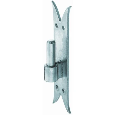 Immagine di Alberts 306847 Morsetto su piastra, gancio DI, coda di carpa terminale, zincato blu, arretramento Ø16 mm, piastra 205 x 54 mm